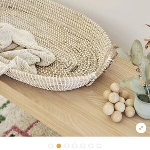 Anthropologie changing basket and pad